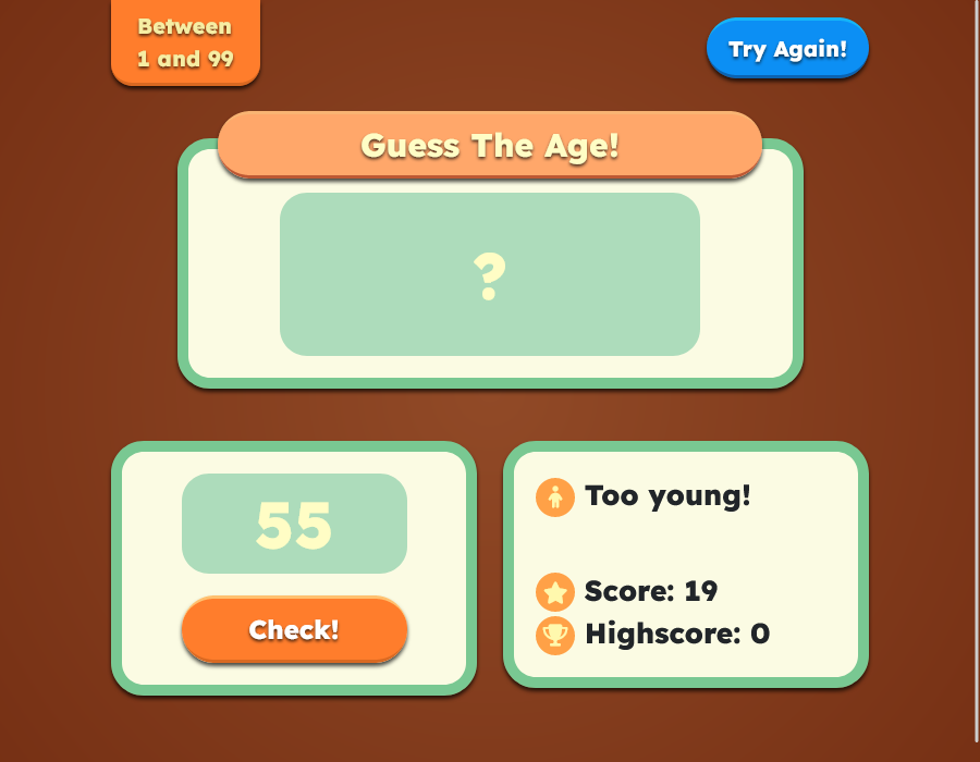 javascript-guess-the-age | Simple age guessing game with DOM ...